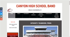 Desktop Screenshot of canyonband.org