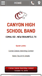 Mobile Screenshot of canyonband.org