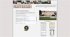 Desktop Screenshot of canyonband.com