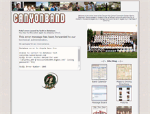 Tablet Screenshot of canyonband.com